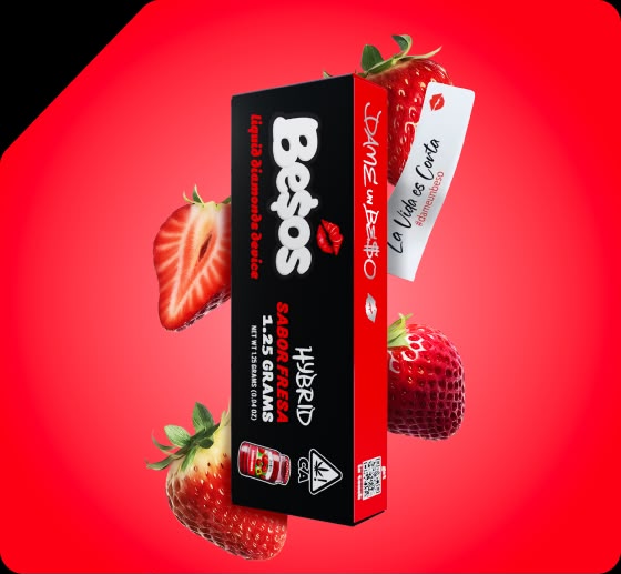 Besos sabor Fresa