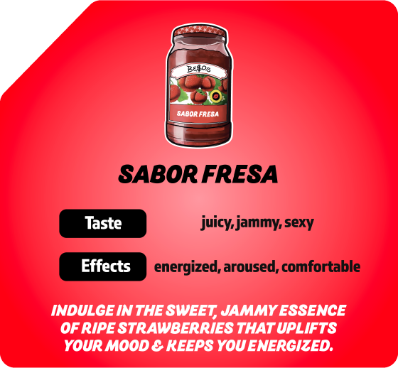 Besos sabor Fresa